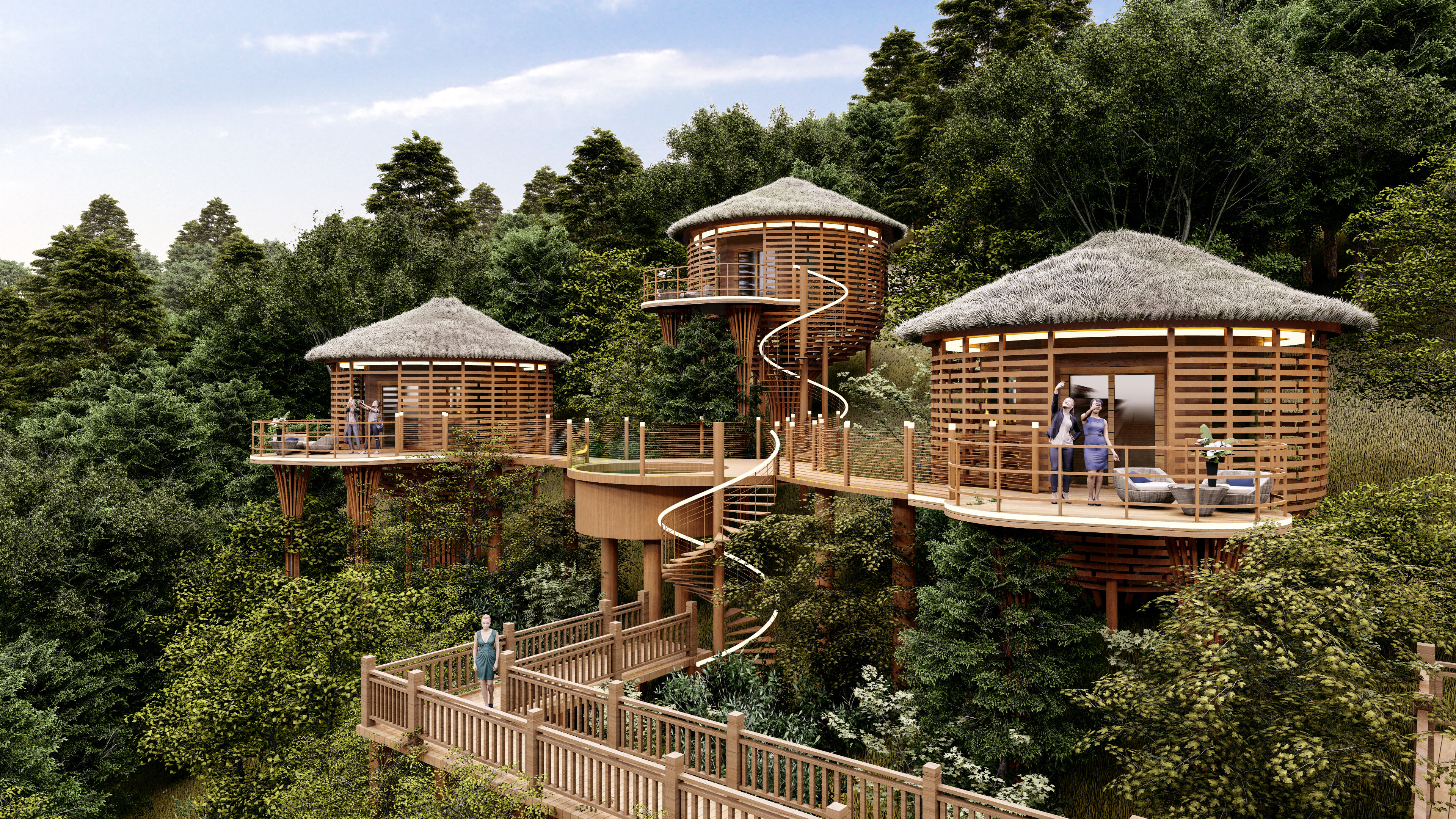 Elevated clifftop studio