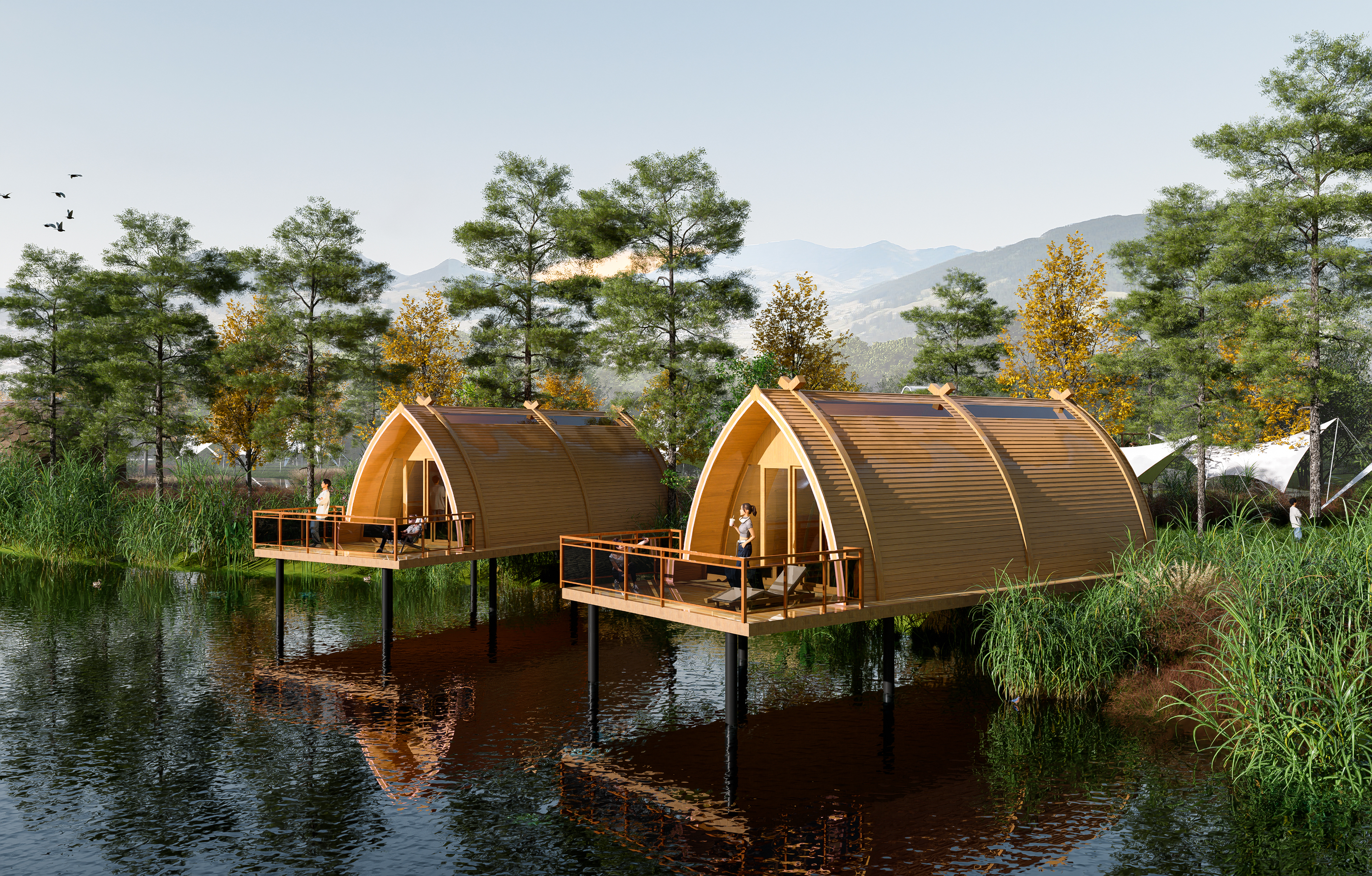 Signature architectural treehouse