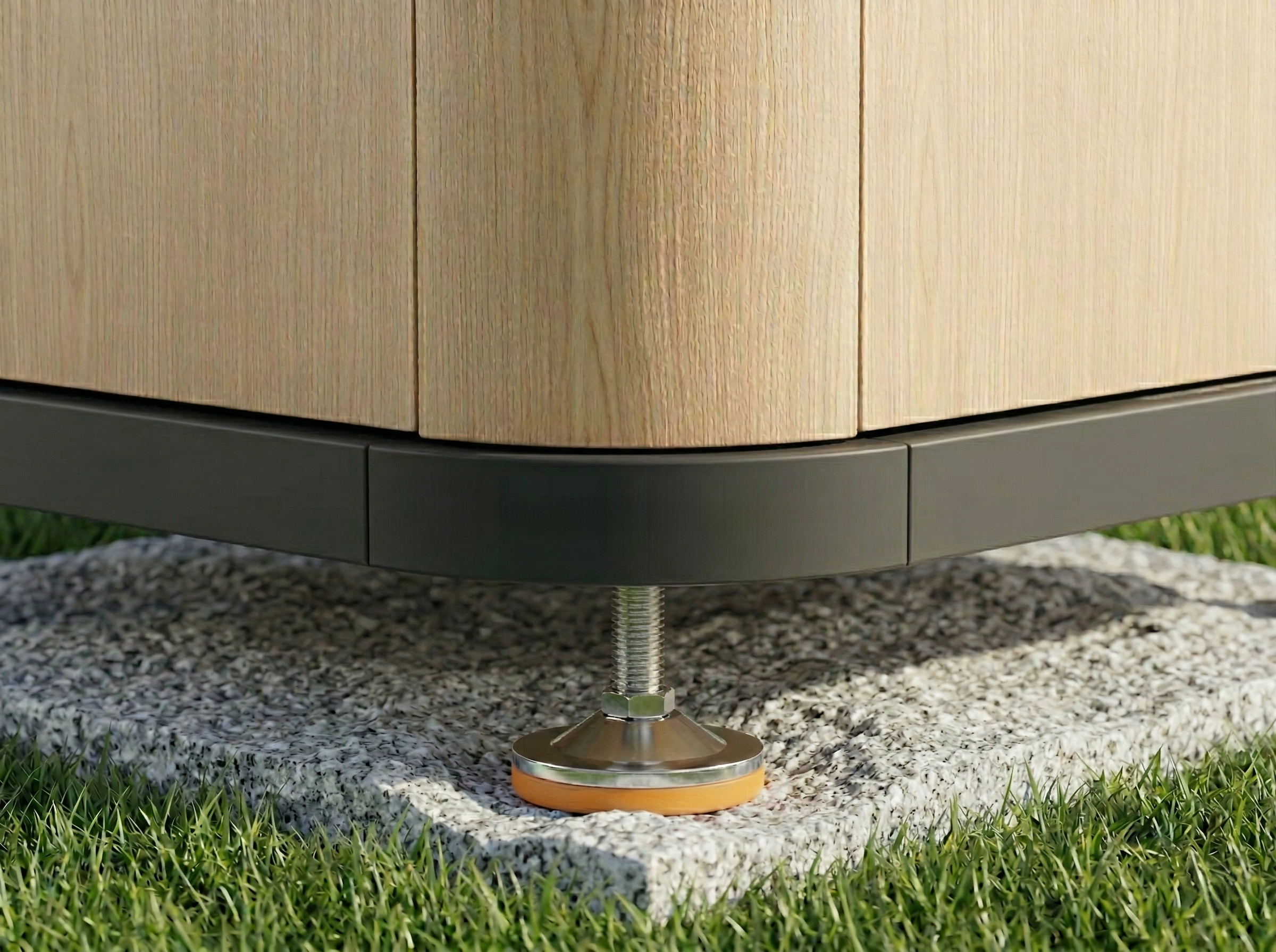 Adjustable levelling feet