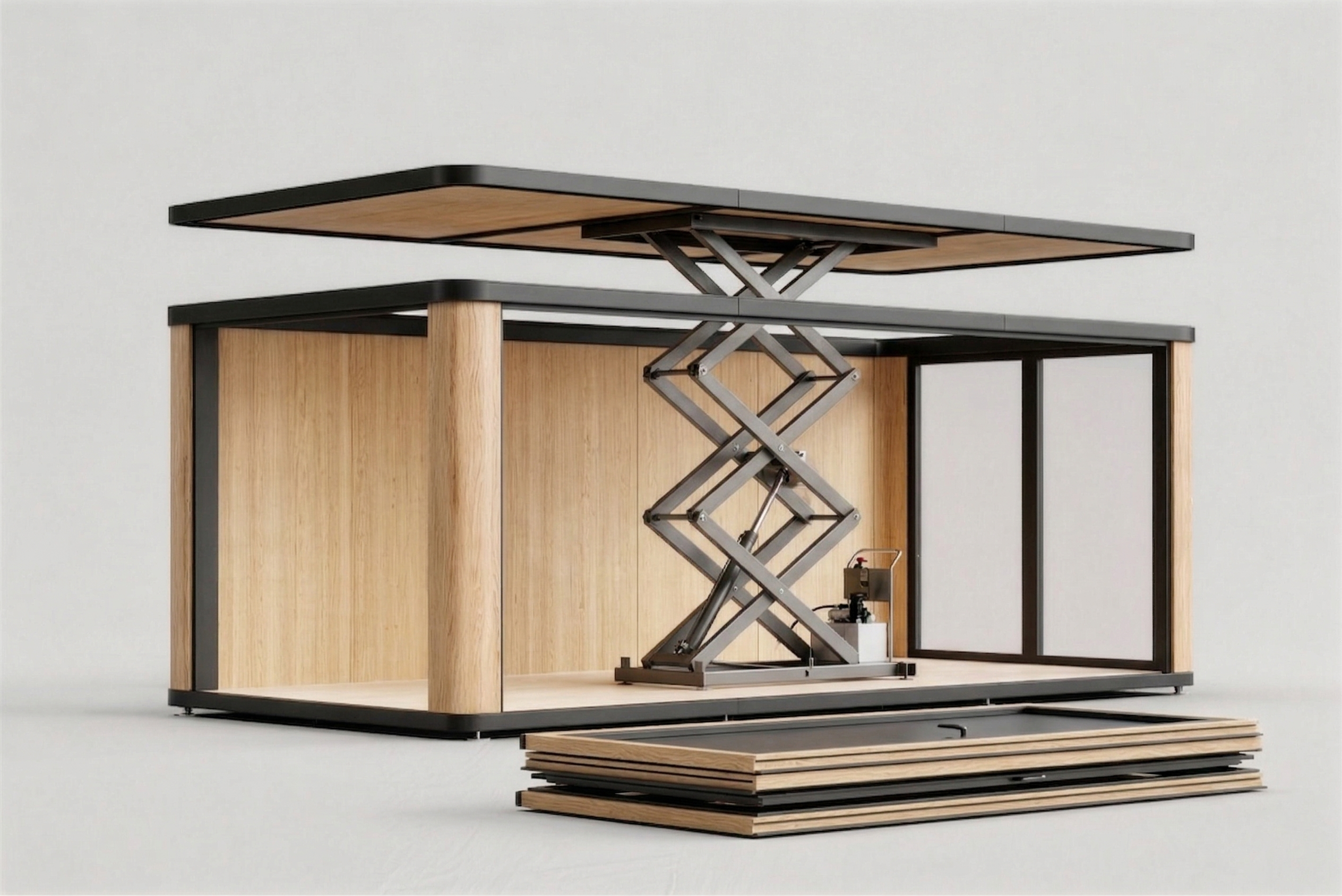 Scissor lift installation support